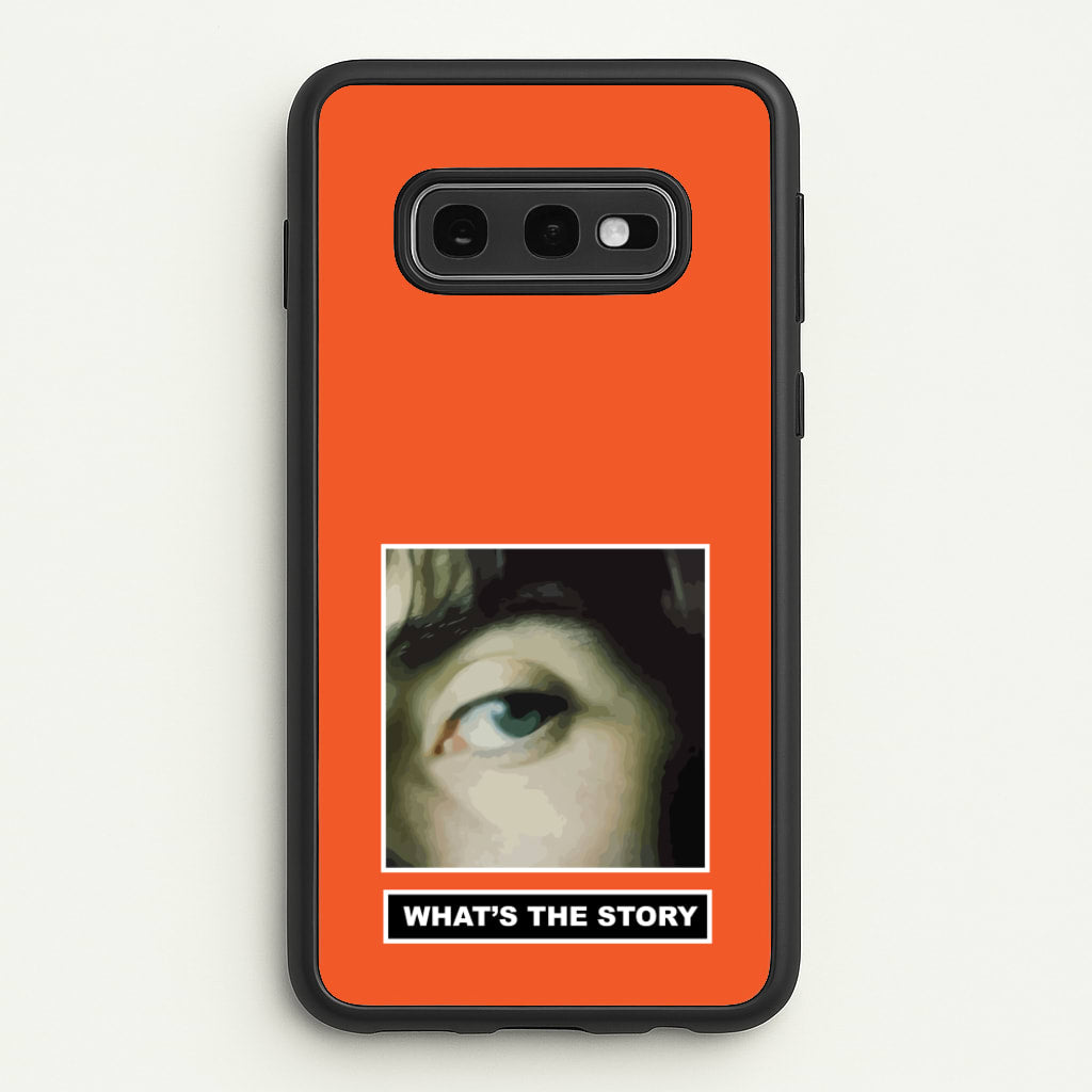 What's The Story Orange  - Oasis Phone Case for Galaxy S10e