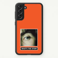 What's The Story Orange  - Oasis Phone Case for Galaxy S22