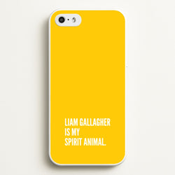 Liam Is My Spirit Animal  - Oasis Phone Case for iPhone 5 / 5s / SE 2016
