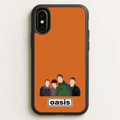 Rock Band Members  - Oasis Phone Case for iPhone X / XS
