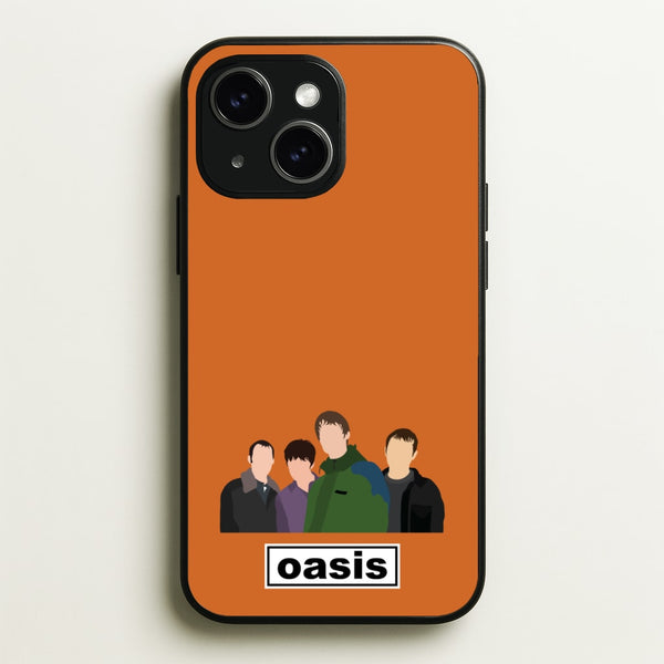 Rock Band Members  - Oasis Phone Case for iPhone 15