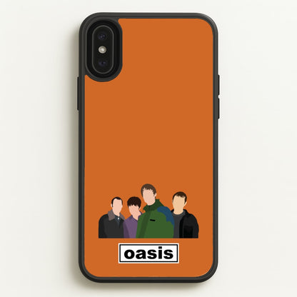 Rock Band Members  - Oasis Phone Case for iPhone XS Max