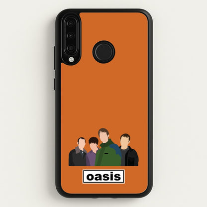 Rock Band Members  - Oasis Phone Case for Huawei P30 Lite