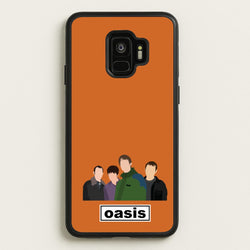 Rock Band Members  - Oasis Phone Case for Galaxy S9