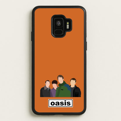 Rock Band Members  - Oasis Phone Case for Galaxy S9