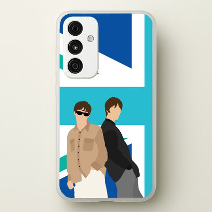 British Flag Band Members  - Oasis Phone Case for Galaxy A15