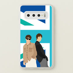 British Flag Band Members  - Oasis Phone Case for Galaxy S10