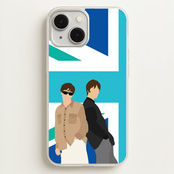 British Flag Band Members  - Oasis Phone Case for iPhone 13 Mini