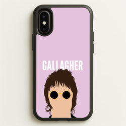 Rock Band Member Purple  - Oasis Phone Case for iPhone X / XS