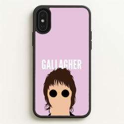 Rock Band Member Purple  - Oasis Phone Case for iPhone XS Max