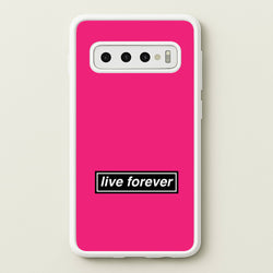 Live Forever  - Oasis Phone Case for Galaxy S10 Plus