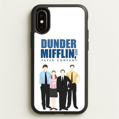 Office Cartoon - Dunder Mifflin  - The Office Phone Case for iPhone X / XS