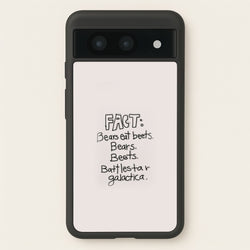 Fact - Bears Eat Beets - Bears, Beets, Battlestar Galactica  - The Office Phone Case for Google Pixel 8a