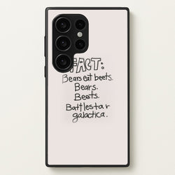 Fact - Bears Eat Beets - Bears, Beets, Battlestar Galactica  - The Office Phone Case for Galaxy S24 Ultra