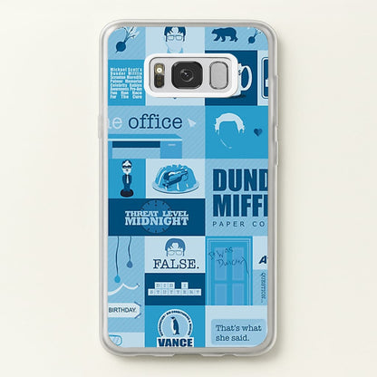 Office Blue Patchwork  - The Office Phone Case for Galaxy S8