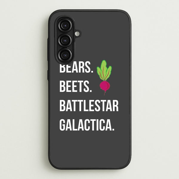 Bears. Beets. Battlestar Galactica Illustration  - The Office Phone Case for Galaxy A16
