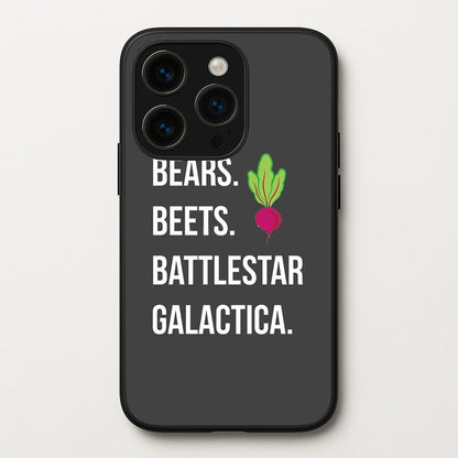 Bears. Beets. Battlestar Galactica Illustration  - The Office Phone Case for iPhone 14 Pro