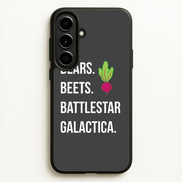 Bears. Beets. Battlestar Galactica Illustration  - The Office Phone Case for Galaxy A56