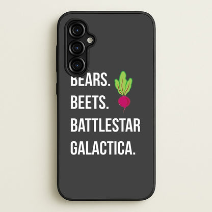 Bears. Beets. Battlestar Galactica Illustration  - The Office Phone Case for Galaxy A54
