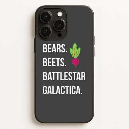 Bears. Beets. Battlestar Galactica Illustration  - The Office Phone Case for iPhone 12 Pro Max