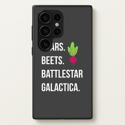 Bears. Beets. Battlestar Galactica Illustration  - The Office Phone Case for Galaxy S24 Ultra
