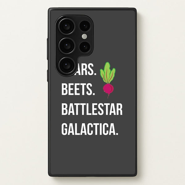 Bears. Beets. Battlestar Galactica Illustration  - The Office Phone Case for Galaxy S24 Ultra