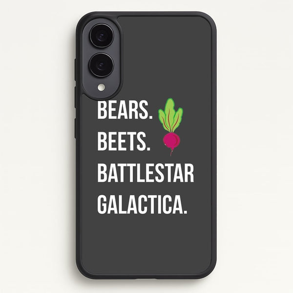 Bears. Beets. Battlestar Galactica Illustration  - The Office Phone Case for Galaxy S25 Edge