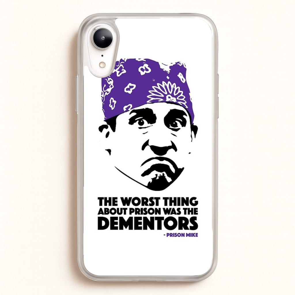 Prison Mike vs The Dementors  - The Office Phone Case for iPhone XR