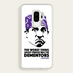 Prison Mike vs The Dementors  - The Office Phone Case for Galaxy S9 Plus