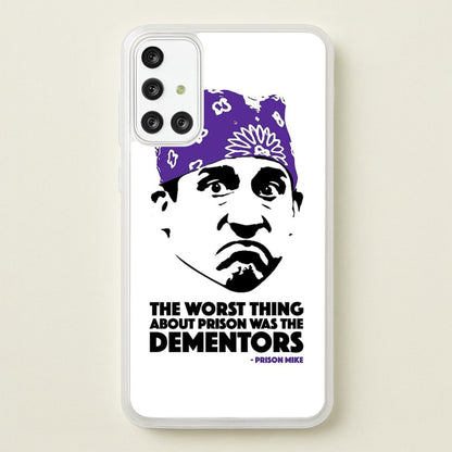 Prison Mike vs The Dementors  - The Office Phone Case for Galaxy A71