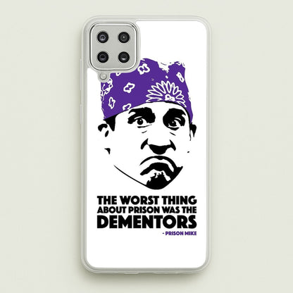 Prison Mike vs The Dementors  - The Office Phone Case for Galaxy A12