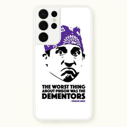 Prison Mike vs The Dementors  - The Office Phone Case for Galaxy S21 Ultra