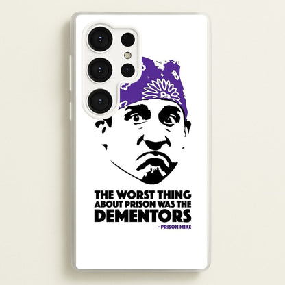 Prison Mike vs The Dementors  - The Office Phone Case for Galaxy S25 Ultra