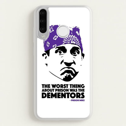 Prison Mike vs The Dementors  - The Office Phone Case for Huawei P30 Lite