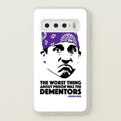 Prison Mike vs The Dementors  - The Office Phone Case for Galaxy S10 Plus