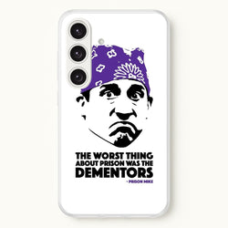 Prison Mike vs The Dementors  - The Office Phone Case for Galaxy S25 Plus