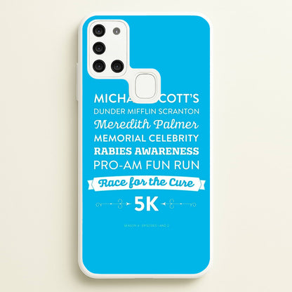 Rabies Awareness Fun Run  - The Office Phone Case for Galaxy A21s