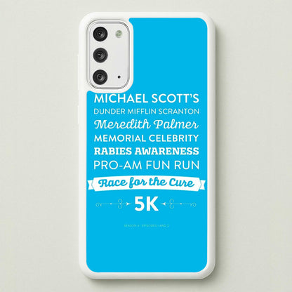 Rabies Awareness Fun Run  - The Office Phone Case for Galaxy Note 20