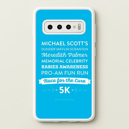 Rabies Awareness Fun Run  - The Office Phone Case for Galaxy S10