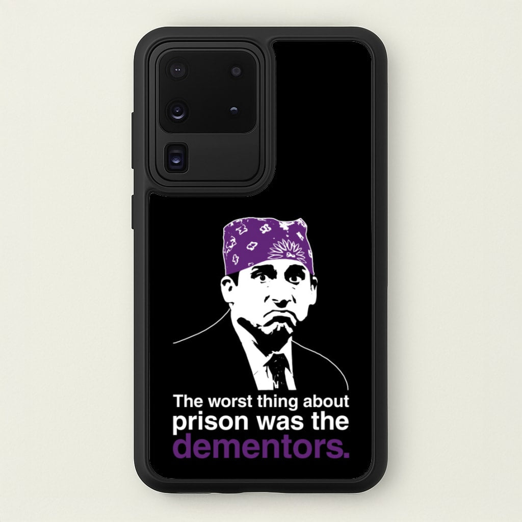 The Worst Thing About Prison Was The Dementors  - The Office Phone Case for Galaxy S20 Ultra