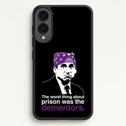 The Worst Thing About Prison Was The Dementors  - The Office Phone Case for Galaxy S25 Edge