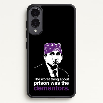 The Worst Thing About Prison Was The Dementors  - The Office Phone Case for Galaxy S25 Edge