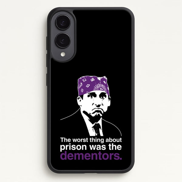 The Worst Thing About Prison Was The Dementors  - The Office Phone Case for Galaxy S25 Edge