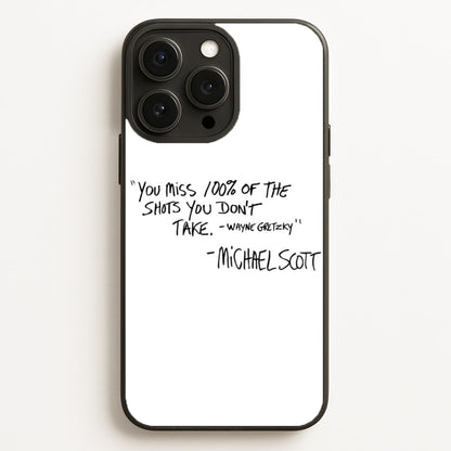 Michael Scott Quote  - The Office Phone Case for iPhone 16 Pro Max