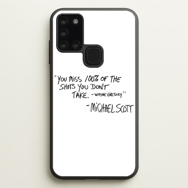 Michael Scott Quote  - The Office Phone Case for Galaxy A21s