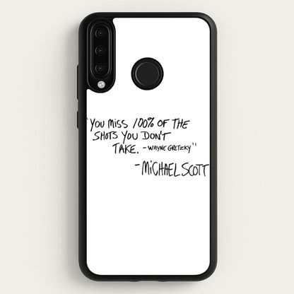 Michael Scott Quote  - The Office Phone Case for Huawei P30 Lite
