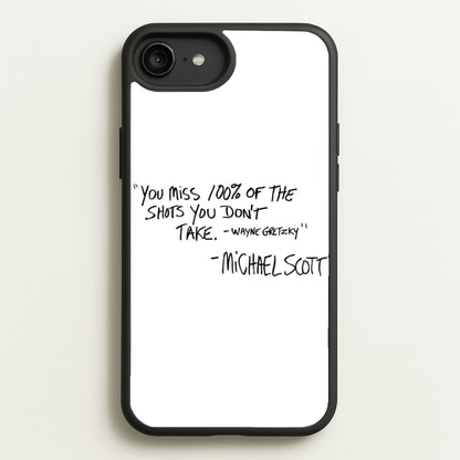 Michael Scott Quote  - The Office Phone Case for iPhone 6 Plus / 7 Plus / 8 Plus