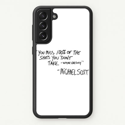 Michael Scott Quote  - The Office Phone Case for Galaxy S21