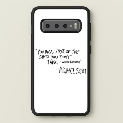 Michael Scott Quote  - The Office Phone Case for Galaxy S10