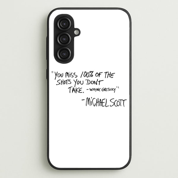 Michael Scott Quote  - The Office Phone Case for Galaxy S23FE